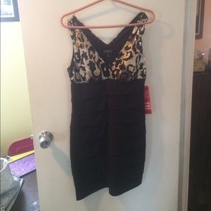 Price reduction! cheetah and brown dress