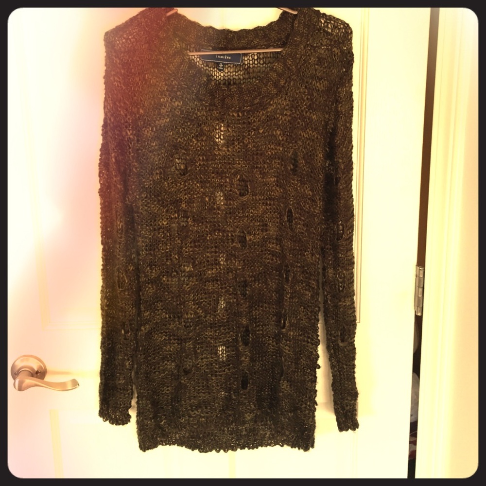 Knit tunic sweater