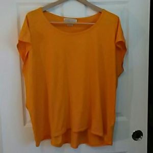 Michael Kors cap sleeve T-shirt in orange