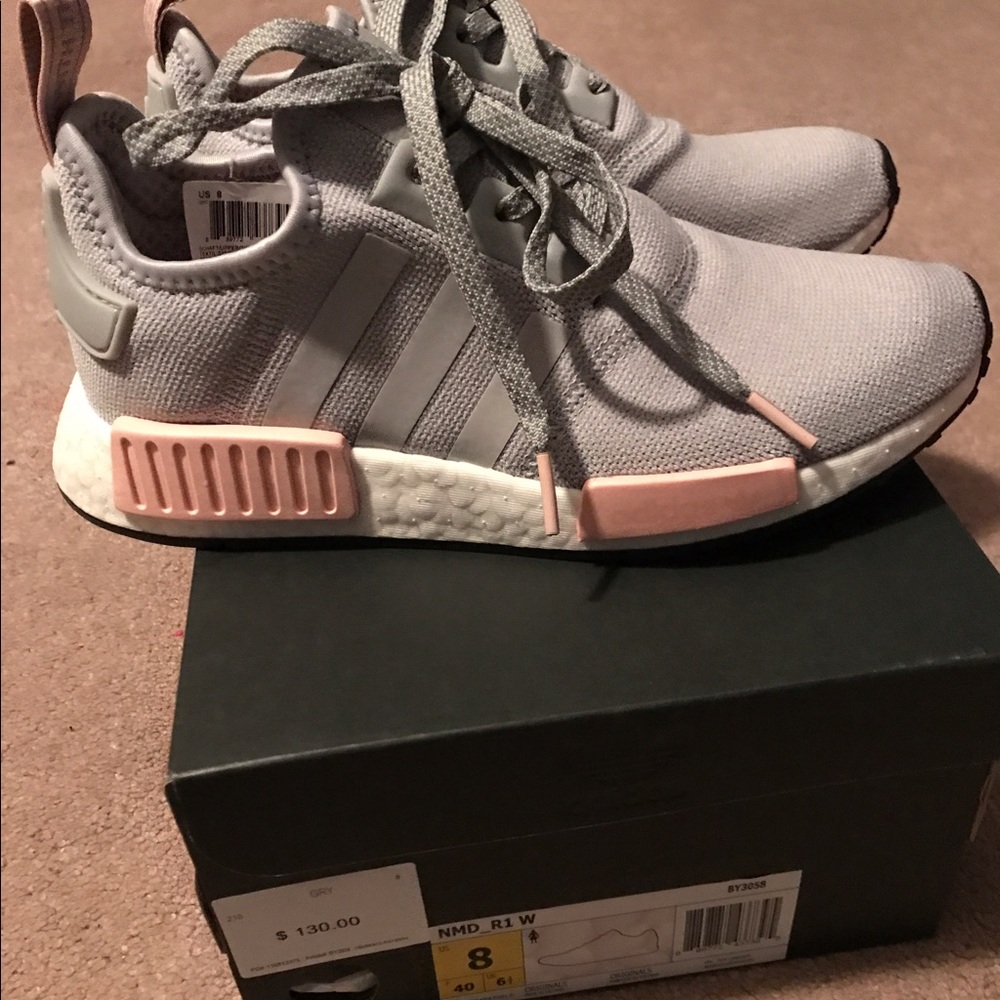 Size 8 adidas vapor pink nmd