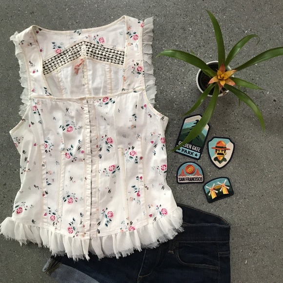 Free People Tops - Free People • Corset Blouse