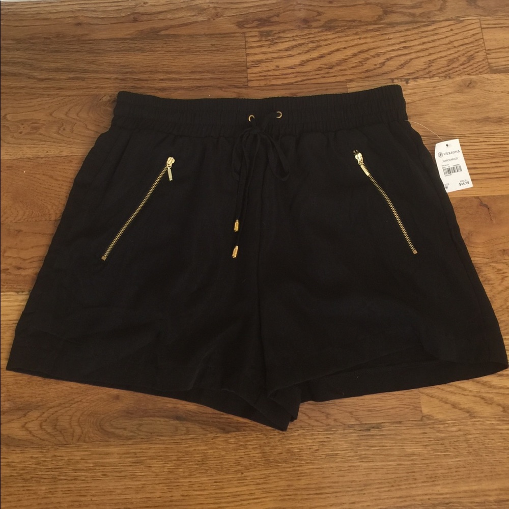 Cute black dress up or down shorts.