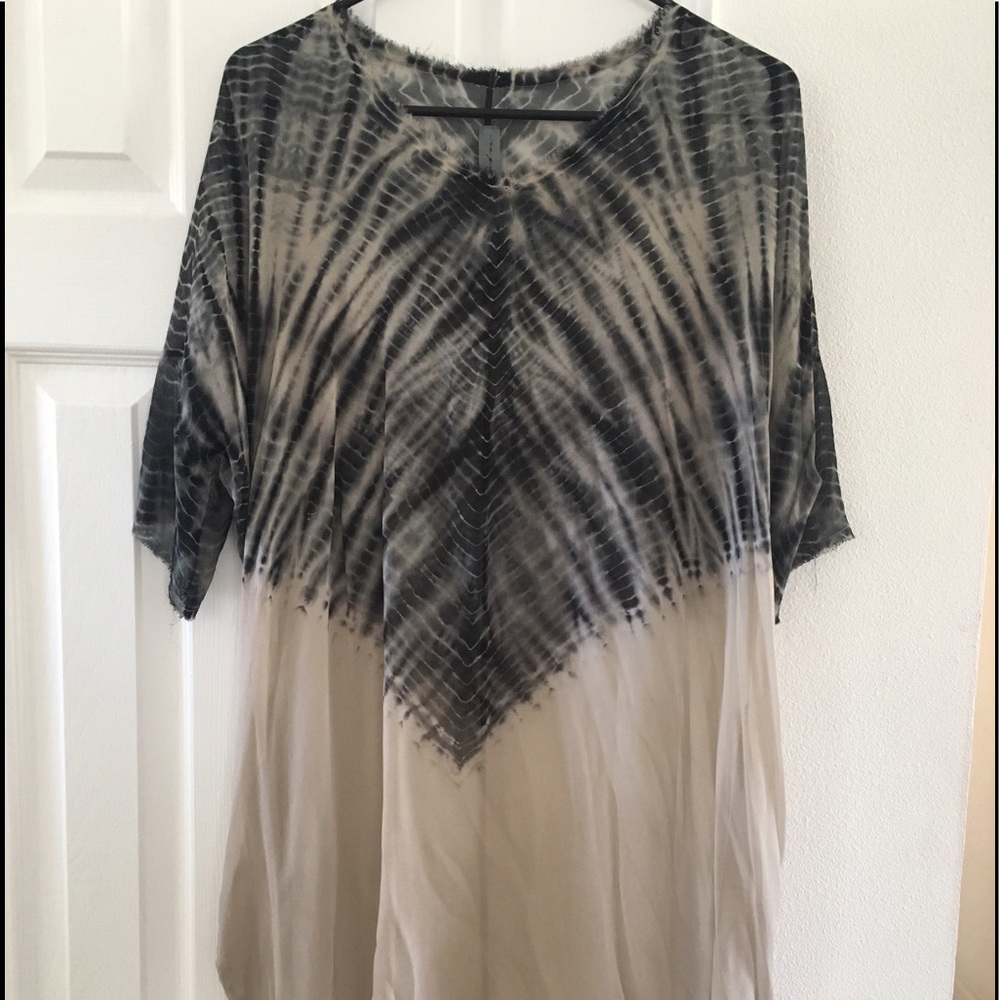 Raquel Allegra Silk Chiffon Tiedye Dress
