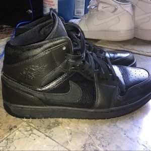 Nike Jordan's 1s All Black. PRICE LOWERED.