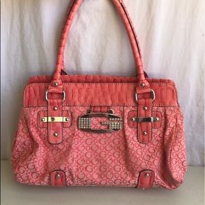 Guess Purse, Coral GG Monogram, Perfect Summer Bag