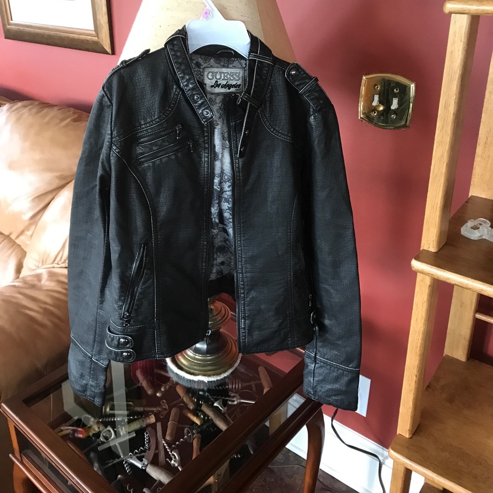 Leather coat by GUESS