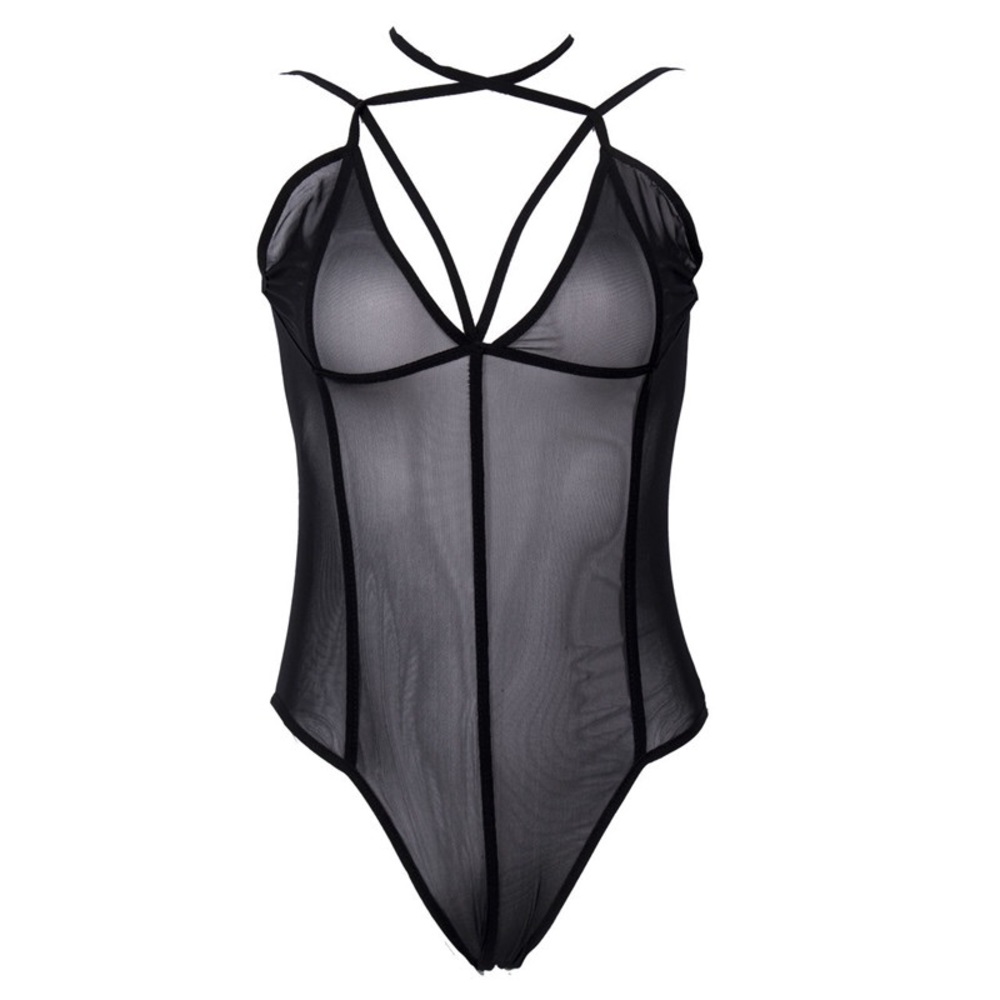 Serene's V Strap Sexy Bodysuit Top - Picture 7 of 8
