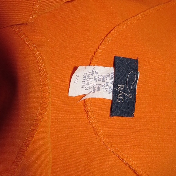 Orange Rag Crop Top - Picture 4 of 4