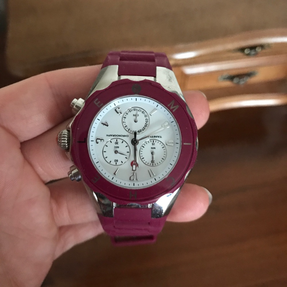 Michele Tahitian jelly bean watch