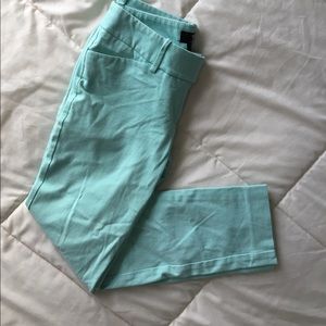 Mint green trouser pants