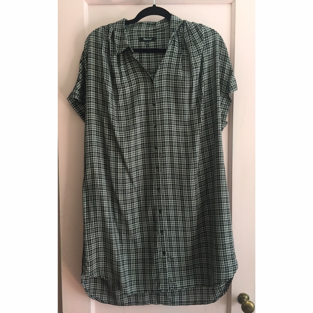 Madewell Central Shirtdress in Thompson Plaid