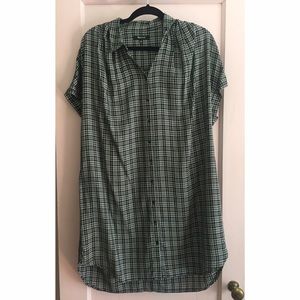 Madewell Central Shirtdress in Thompson Plaid