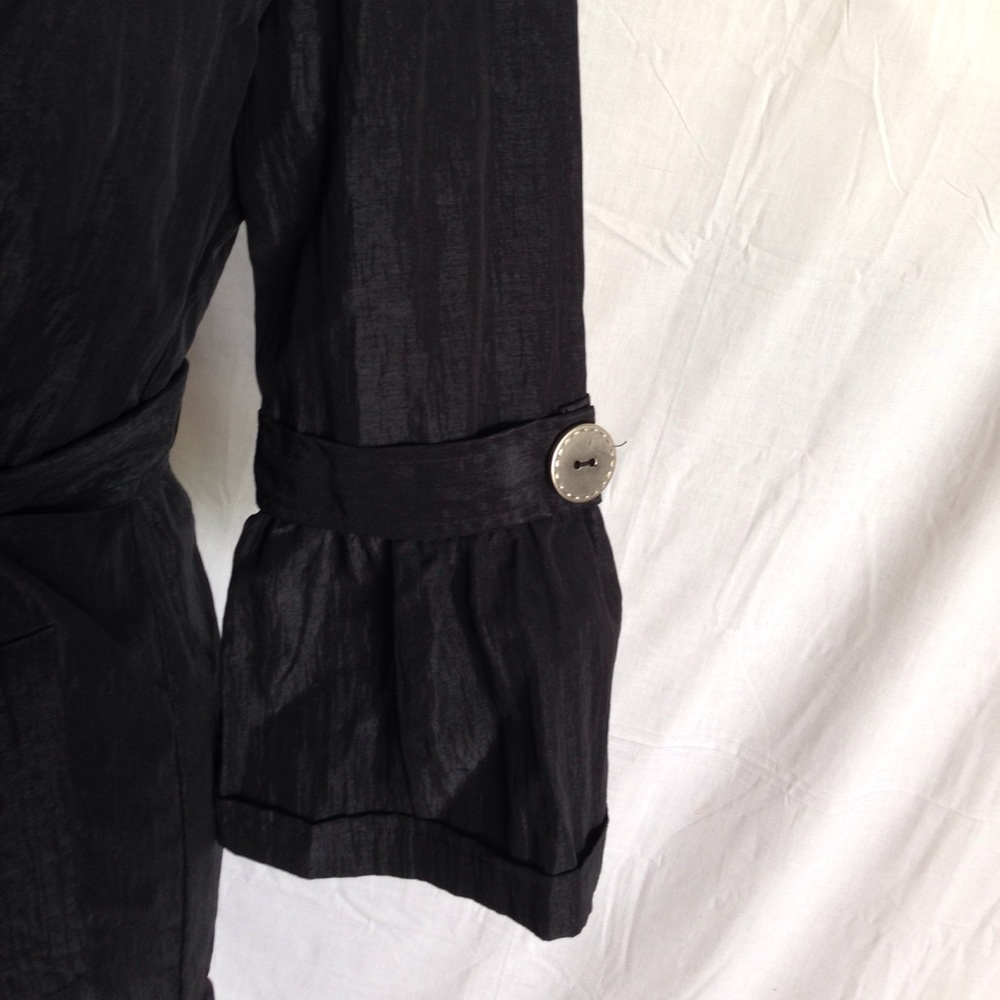 Odds & Evens Unique Black Coat Dress - Picture 2 of 4