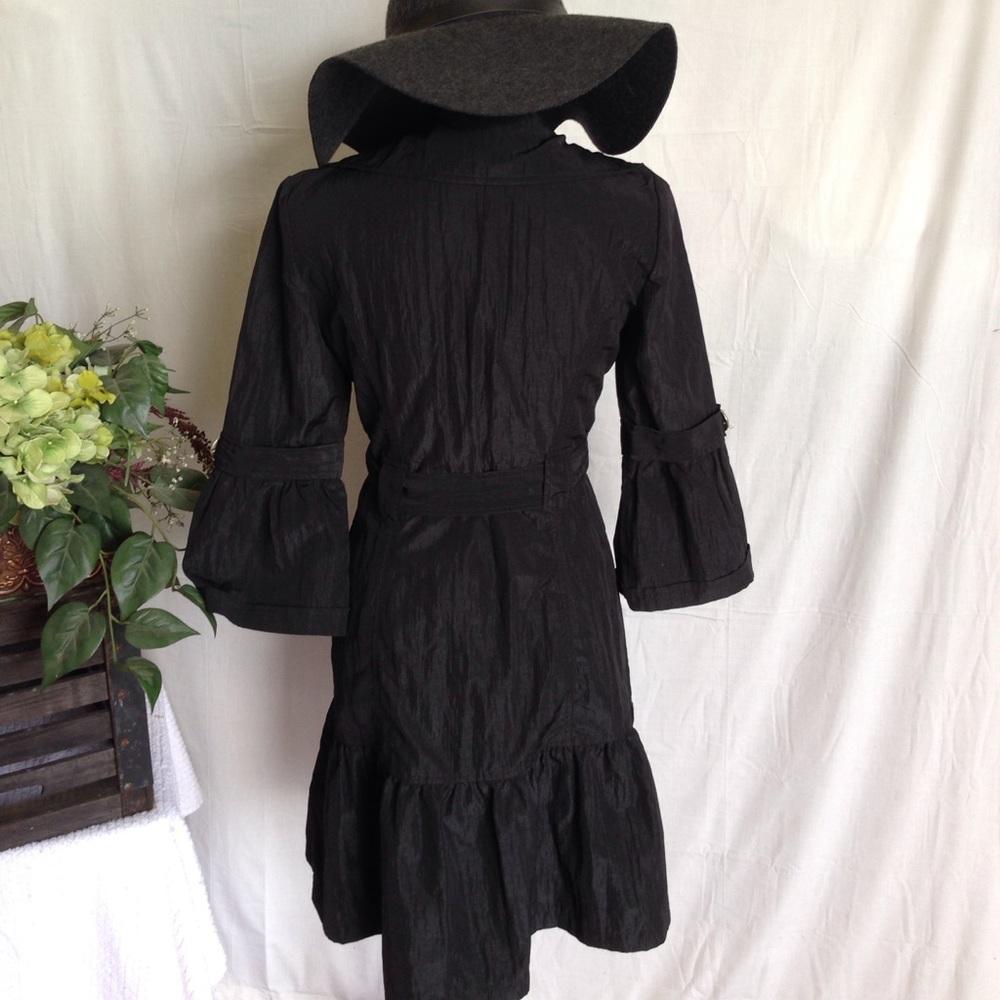 Odds & Evens Unique Black Coat Dress - Picture 4 of 4
