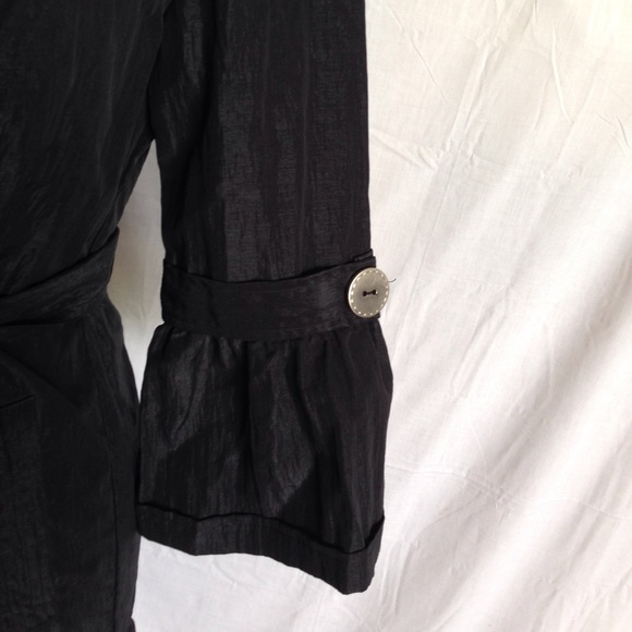 Odds & Evens Unique Black Coat Dress - Picture 2 of 4