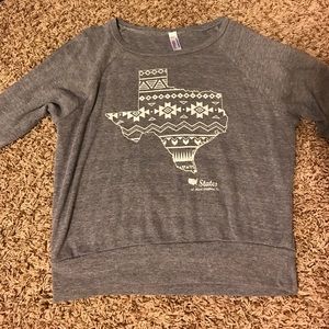 Texas grey long sleeve shirt