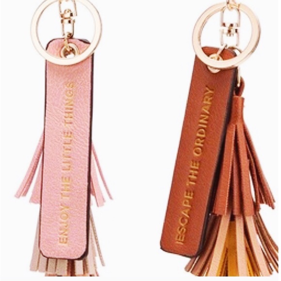 Tassel Quote Key Ring - Melie Bianco - Picture 3 of 4