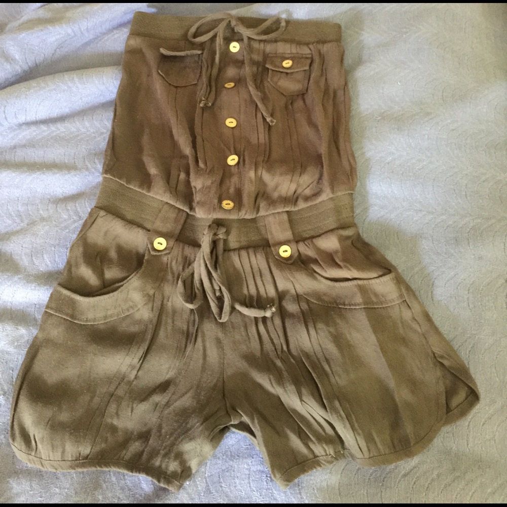 Tube top romper