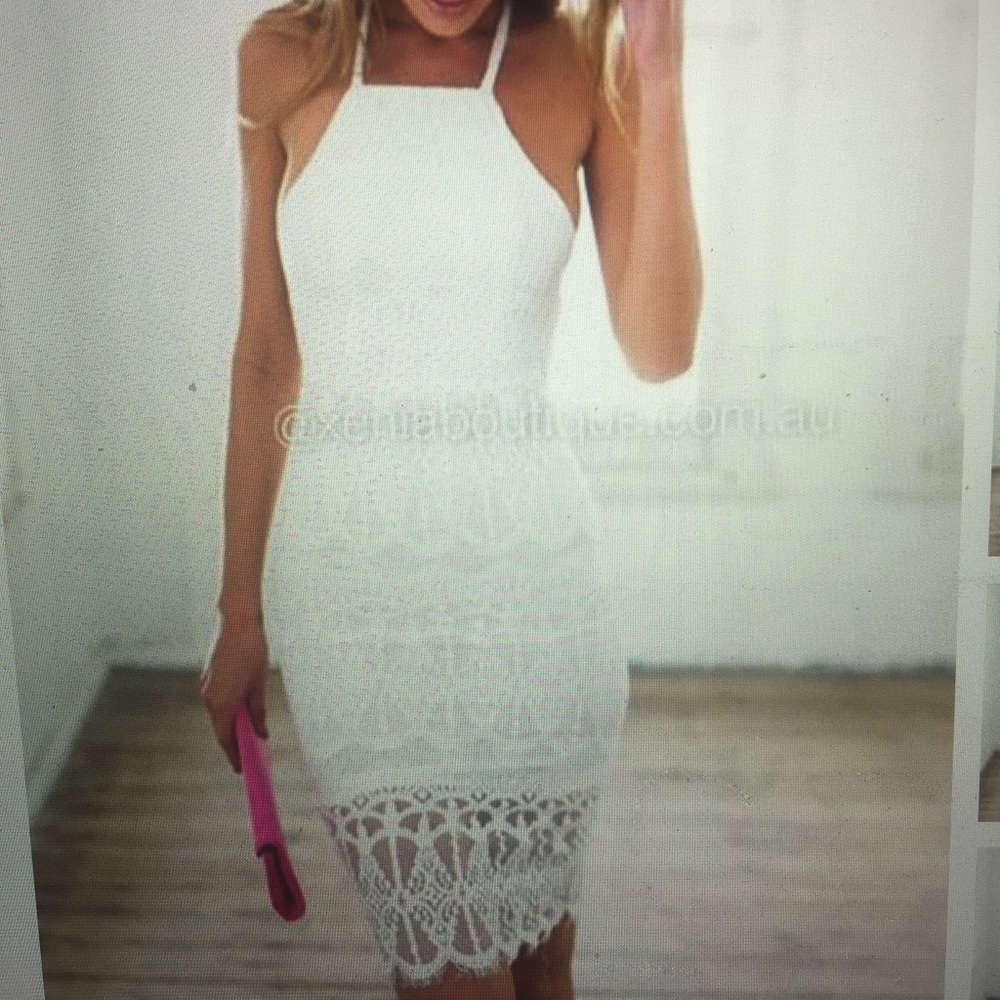 White lace dress