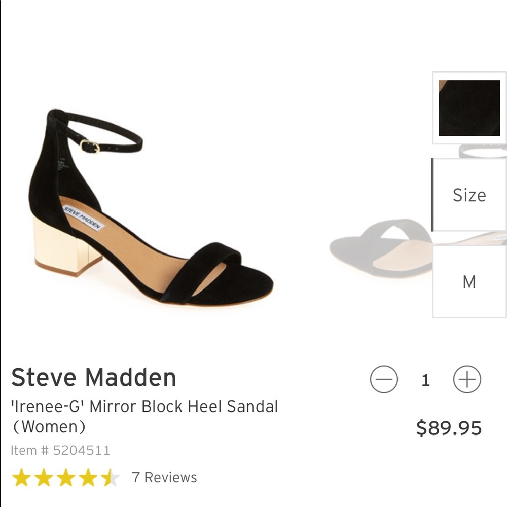 Steve Madden gold chunky heel, Make offers!!