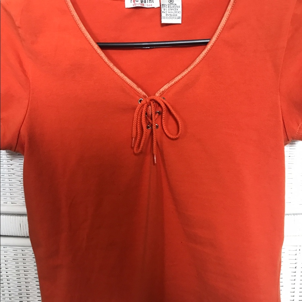Orange blouse