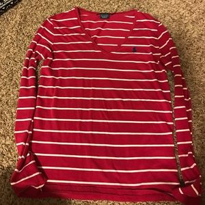 Polo long sleeve v neck