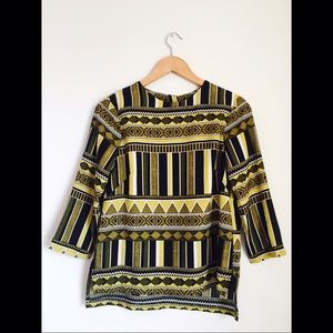 H&M tribal print blouse