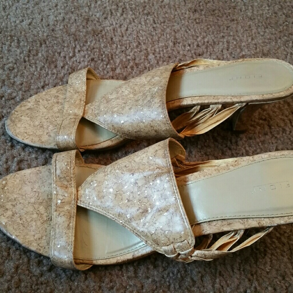 Brown Cork Sandals