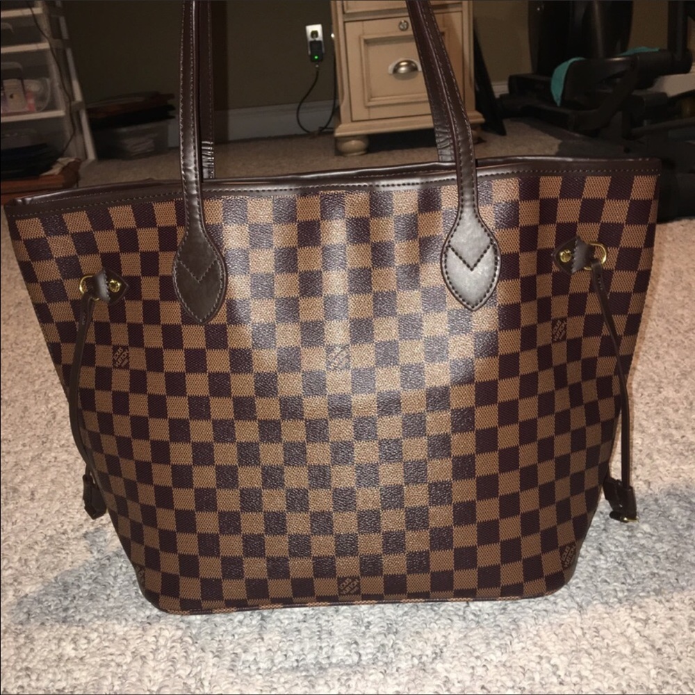 Neverfull checkered bag