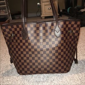 Neverfull checkered bag