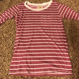2 Hollister 3/4 sleeve shirts