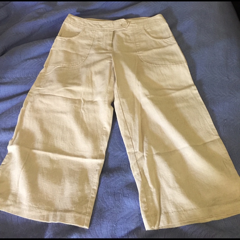 Linen capris