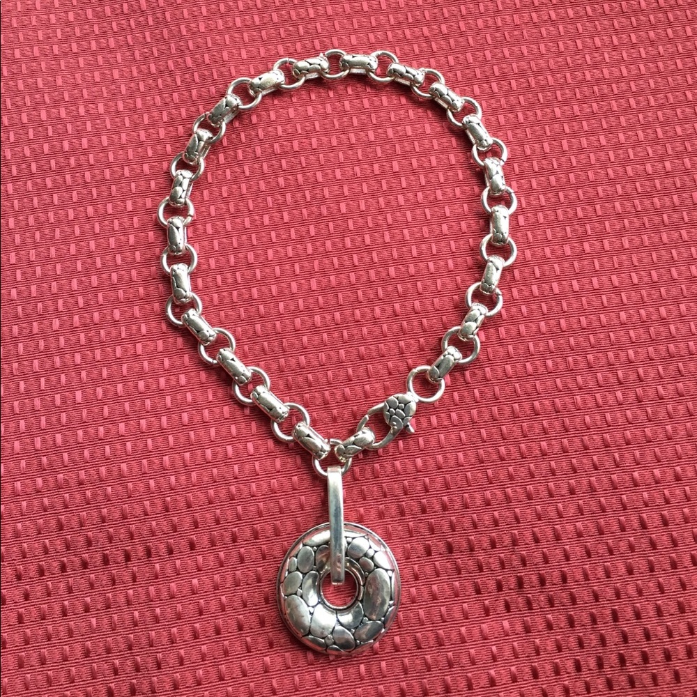 Sterling silver tortoise shell necklace