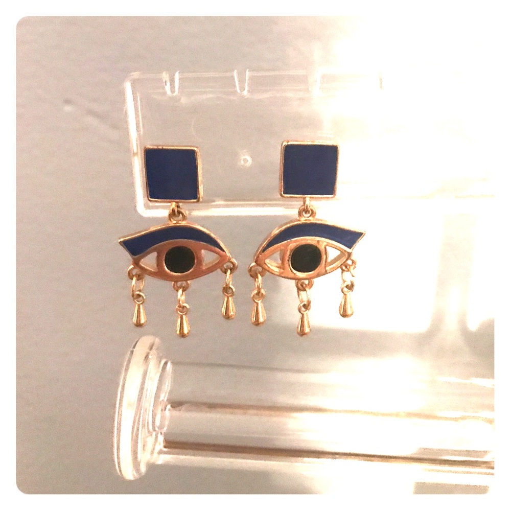 Egyptian Eye Earrings - lightweight!