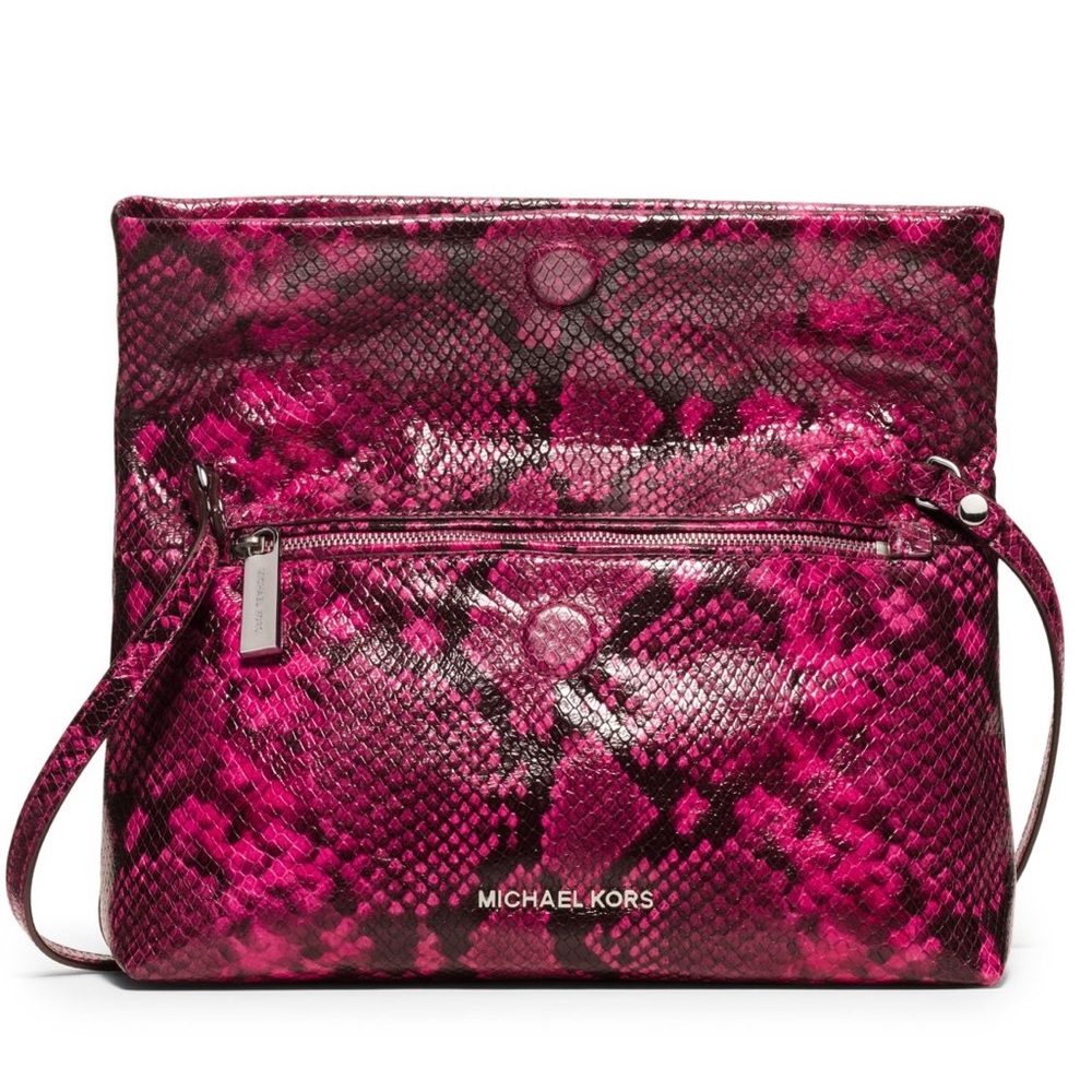 Michael Kors Daria Embossed Clutch & Shoulder Bag - Picture 2 of 7