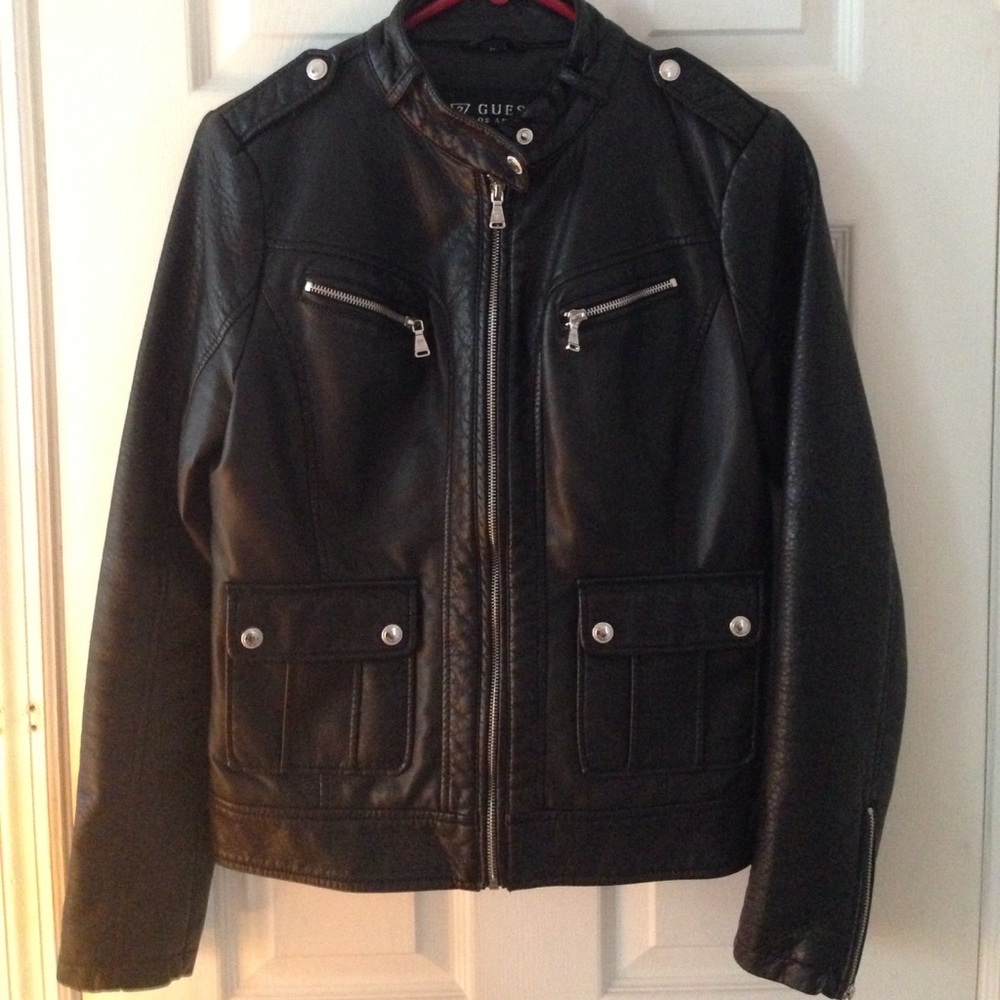 Guess faux leather jacket