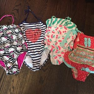 Girls bundle swimsuits 4t