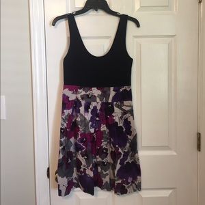 Black and Multi Mini Dress