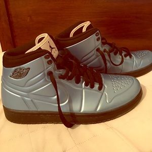 Metallic Blue Air Jordan 1's