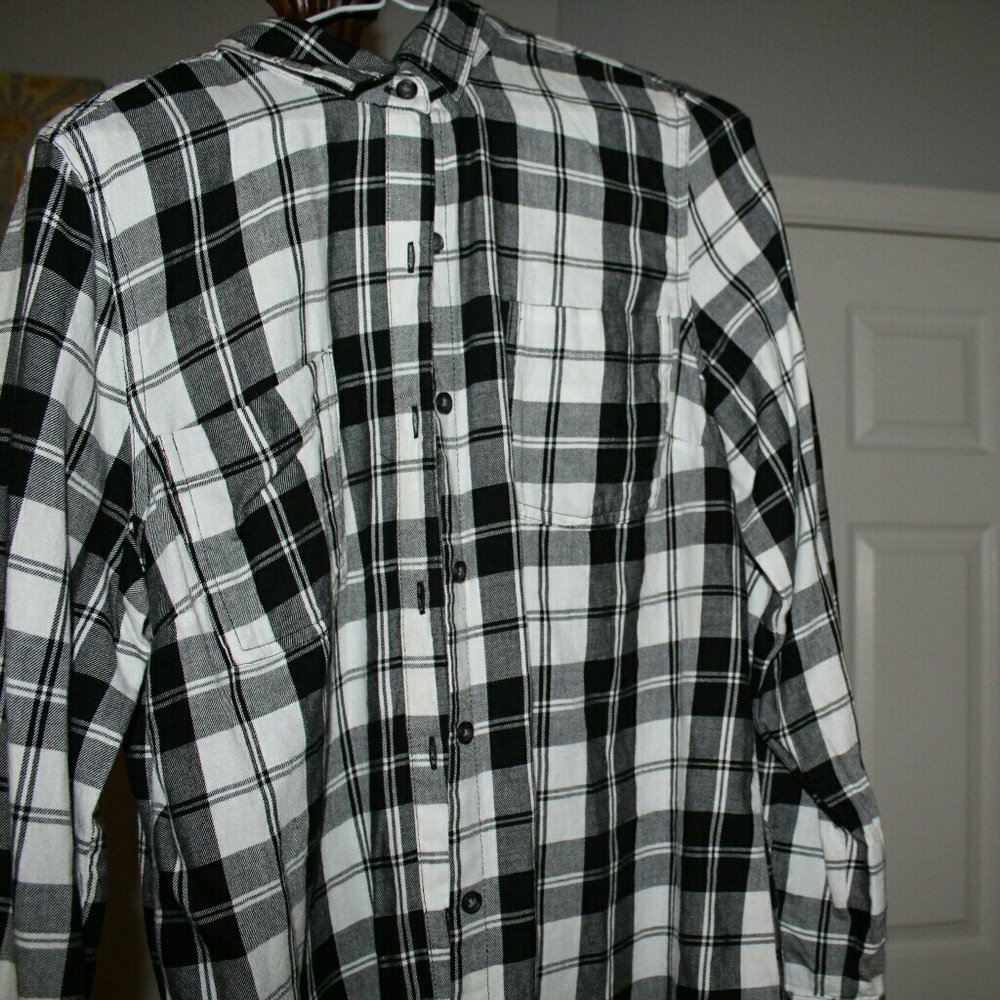 Black Plaid Shirt