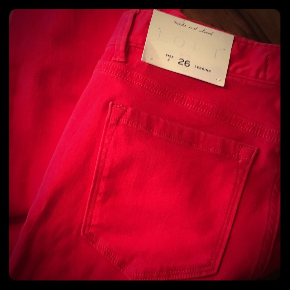 New with tags Red skinny jeans