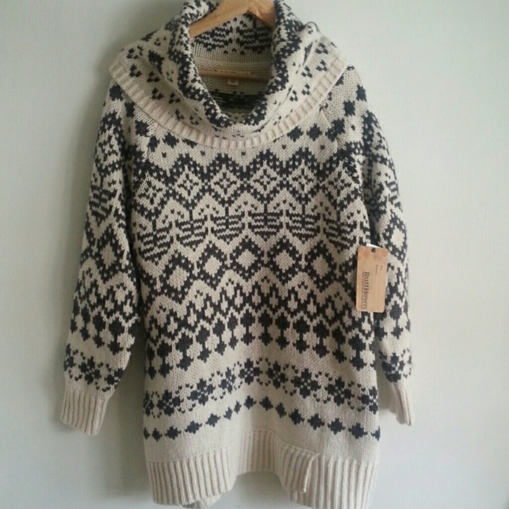 New RUFF HEWN COZY SWEATER 2 XL