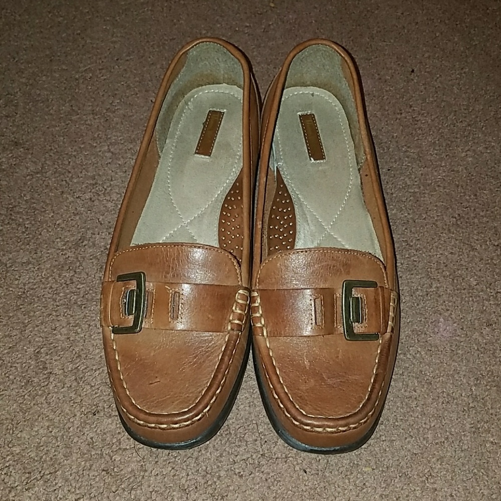 Brown loafers