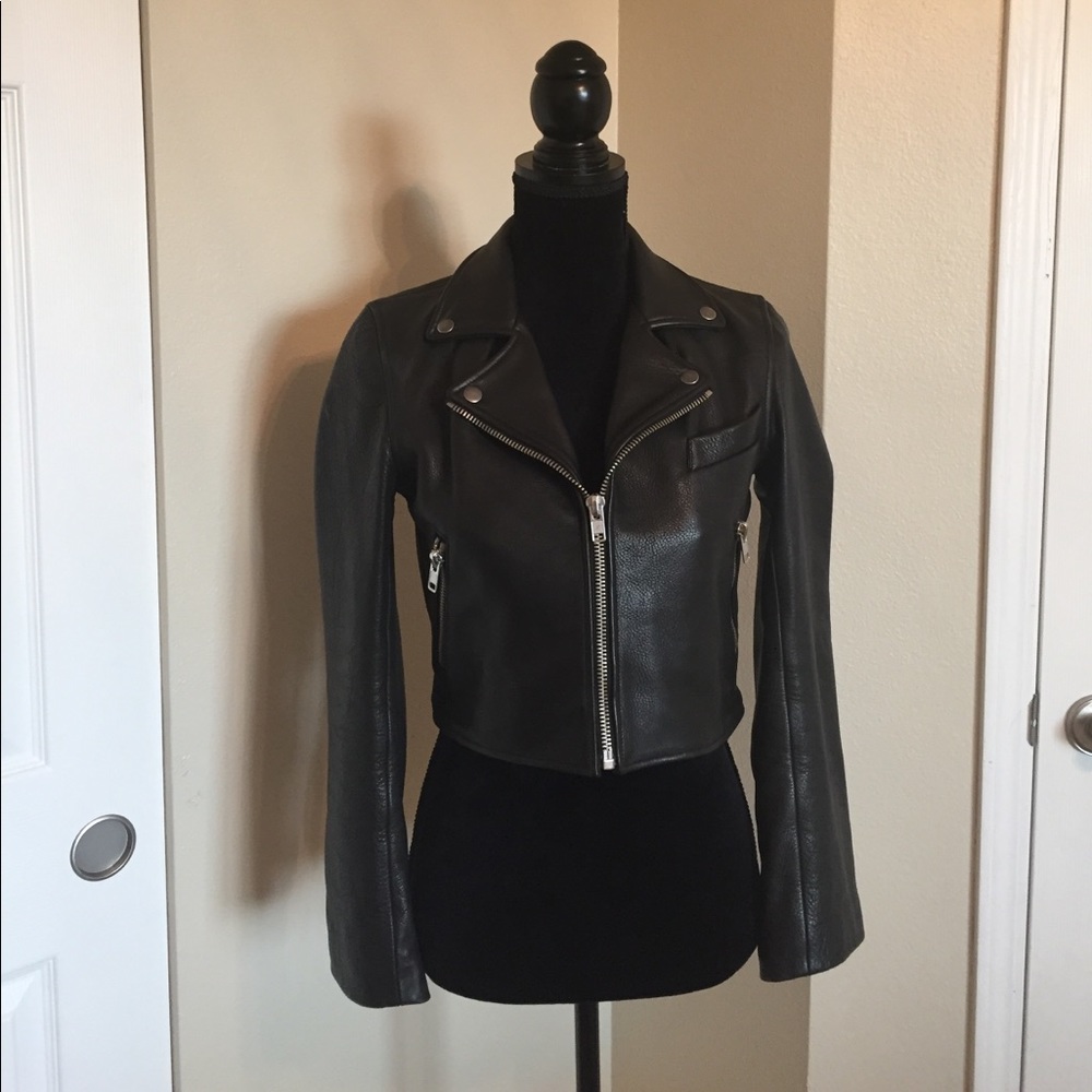 Reformation Locke Leather Jacket
