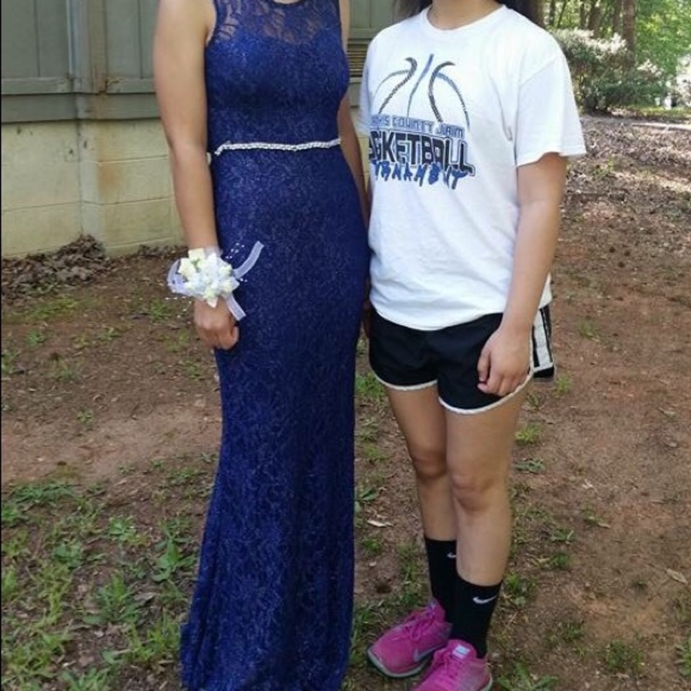 Blue Prom Dress - Picture 2 of 4