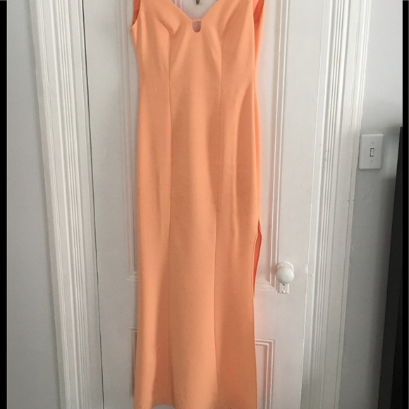 Peach Cocktail Gown - Picture 2 of 4