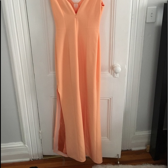 Peach Cocktail Gown - Picture 3 of 4