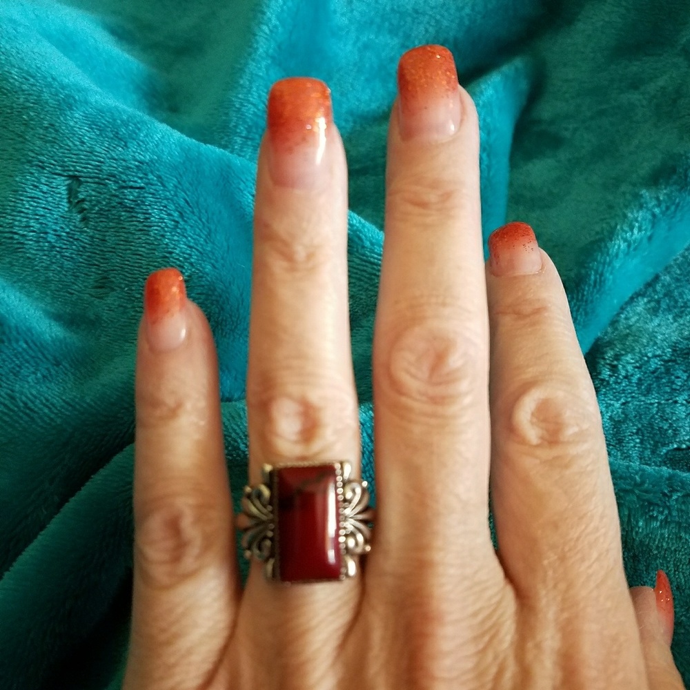 Deep red ring