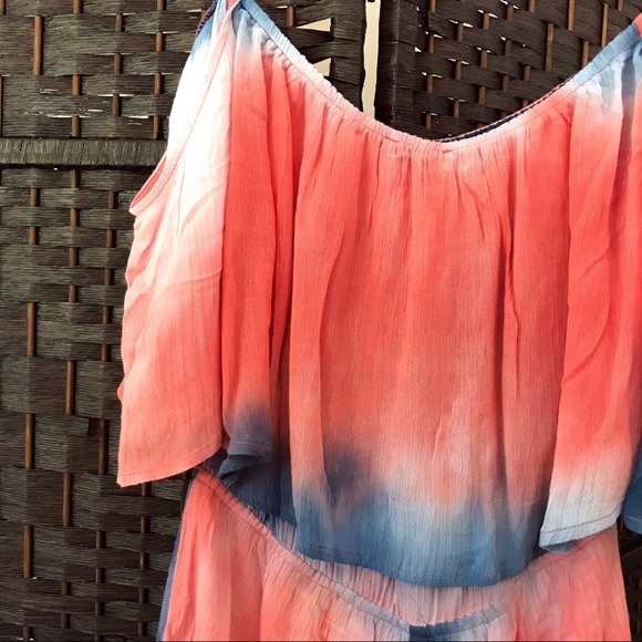 LAST CHANCE 🎆 Coral Mix Romper - Picture 4 of 4