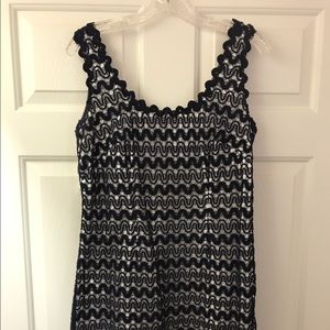 LILLY PULITZER SHIFT DRESS navy, great condition